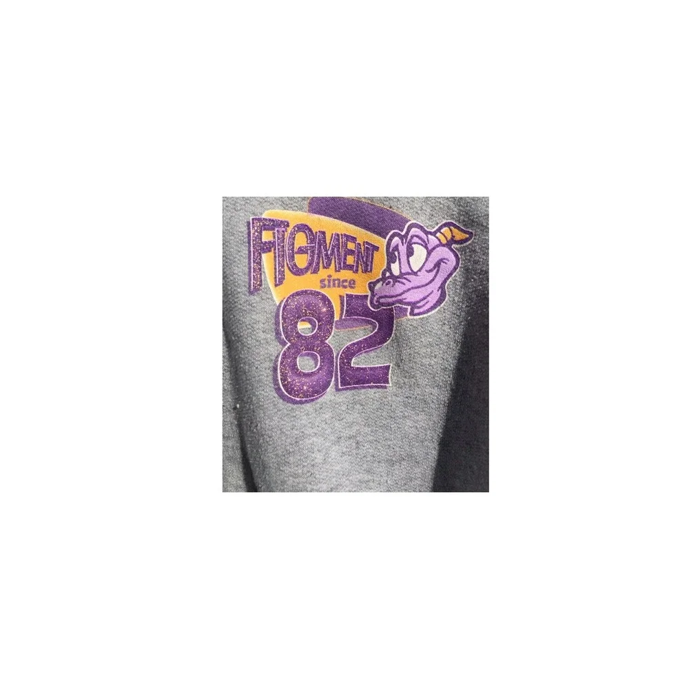 Vintage Disney Figment Epcot Center WDW Hoodie Kids‎ Medium